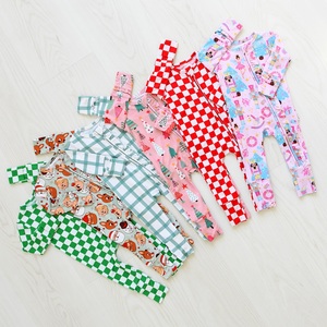 Accetta Bamboopjs personalizzato nuova Boutique da <span class=keywords><strong>0</strong></span> a <span class=keywords><strong>3</strong></span> <span class=keywords><strong>mesi</strong></span> Set per bambini a maniche lunghe con stampa pigiama per bambine tuta - Product Image 2