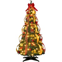 Pour l'exportation : Nouveaux ornements rétractables et pliables LS-605, décoration lumineuse pour sapin de Noël, vente directe usine
