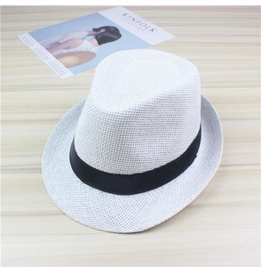 Sombrero Fedora de Paja de Poliéster Tejido con Protección Solar, Modelo HT-2145, Versión Más Vendida, Acepta Logotipo Personalizado - Product Image 3