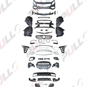 对于奔驰S coupe C217升级到S63 S65 AMG车型车身套件，包括带格栅后扩散器尾管的前保险杠总成