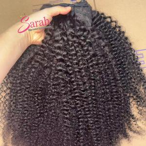 Venta al por mayor de cabello humano 100% virgen, liso y rizado, de origen birmano y vietnamita, con cutícula alineada, en paquetes para extensiones. - Product Image 2