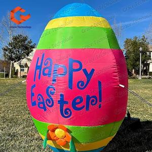 Huevos de Pascua Inflables Gigantes de Colores Pastel, Globo Inflable de Huevo de Pascua para Promoción de Eventos, Suministros para Festivales - Product Image 4