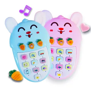 Shantouサプライヤーラベル電気キャンディーアニメーション携帯電話形状おもちゃ学習音楽携帯電話おもちゃ