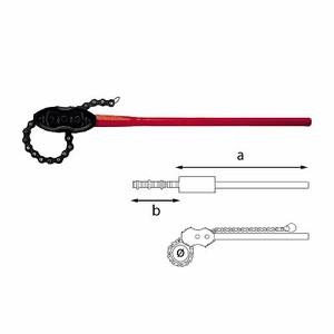 Bâton en métal Usag 306 R, longueur extensible 900 mm (30 pouces), poids 6 kg - Product Image 1