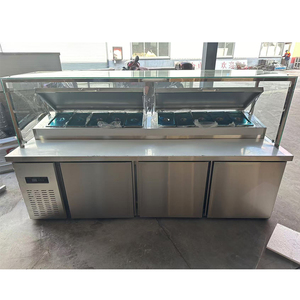 Refrigerador y Congelador Comercial de Doble Temperatura de Acero Inoxidable Rebirth <span class=keywords><strong>para</strong></span> Uso en Barras de Sándwiches, Pizzas y Ensaladas - Product Image 5