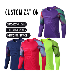 Maillot de <span class=keywords><strong>gardien</strong></span> de <span class=keywords><strong>but</strong></span> de <span class=keywords><strong>football</strong></span> doux pour hommes Uniformes de <span class=keywords><strong>gardien</strong></span> de <span class=keywords><strong>but</strong></span> d'entraînement de <span class=keywords><strong>football</strong></span> et de plaine - Product Image 5