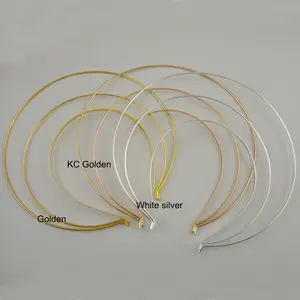 Diademas de Metal de tres capas Diosa Aura Hairbands Big Wire Hair Hoops para DIY Tiara nupcial Coronas