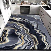 New Abstract Design Carpet 3d Printed Crystal Velvet Rugs Kitchen Mats at Home