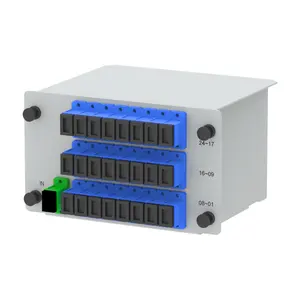 Optic Fiber PLC Splitter Insertion Type 1x2 1x4 1x8 1x16 1x32 1x64 with SC/UPC Used for FTTH APC Features