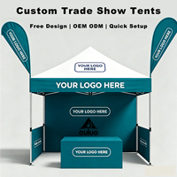 Carpa Personalizada de 10x10 pies (3x3 m), Carpa Publicitaria para Exteriores, Gazebo para Ferias Comerciales, Eventos y Promociones, Impermeable y Resistente a la Lluvia