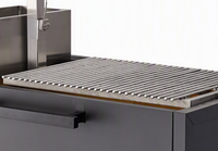 Barbecue au charbon de bois de style argentin Santa Maria Premium, cuisson DIY, en briques intégrées avec hauteur réglable, revêtement en poudre