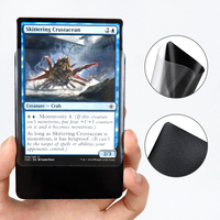 Unicorn Game Plus URC-002 500pcs/Boîte Protège-cartes Premium en PP Noir Mat Arrondi pour Jeux TCG et Collections