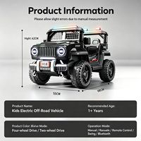Mainan Mobil Listrik UTV untuk Anak 4WD 2.4G Remote Control dengan Musik Lampu LED Bertenaga Baterai Unisex untuk Usia di Atas 1 Tahun