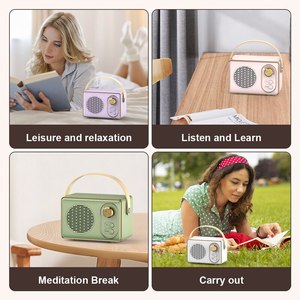 Retro <span class=keywords><strong>Bluetooth</strong></span> Loa Mini Xách Tay Không Dây Cổ Điển Âm Nhạc Máy Nghe Nhạc USB Sạc Âm Thanh Stereo Trang Trí Nội Thất Loa Cổ Điển - Product Image 5