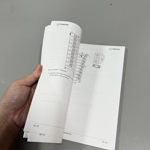 Brochure del catalogo del libro del libretto della legatura della sella di disegno Offset all'ingrosso su vari <span class=keywords><strong>colori</strong></span> stampata su carta patinata - Product Image 2