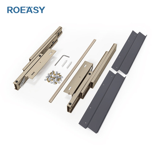 ROEASY Table à tiroirs de cuisine en aluminium pliable, design moderne, fonctionnelle, avec glissière <span class=keywords><strong>invisible</strong></span> - Product Image 3