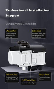 Camión, autobús, barco, caravana, 12V DC, calentador de estacionamiento de aire, 10KW, 12KW, 15KW, 16KW, 30KW, calentador de agua de estacionamiento diésel, calentador de líquido - Product Image 4