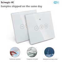 Interrupteur variateur intelligent Tuya WIFI, interrupteur mural tactile LED, application Smart Life, commande vocale, interrupteur de lampe compatible avec Alexa et Google Home
