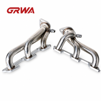 Collecteur d'échappement GRWA pour FORD RANGER 1998-2010 4.0L V6 en acier inoxydable poli miroir de 1,25 mm