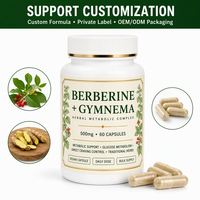 Capsules de Berbérine, Chrome et Gymnema, Certifiées Halal, Soutien pour le Marché du Moyen-Orient, Vente en Gros, Marque Privée, OEM