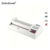 Laminateur semi-automatique de bureau WD-320 à froid et à chaud, certifié CE, 320 mm, A3/A4/A6/A5, avec affichage numérique, pour pochettes de documents