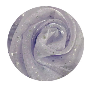 <span class=keywords><strong>Tela</strong></span> <span class=keywords><strong>de</strong></span> Chifón Arrugado con Estampado <span class=keywords><strong>de</strong></span> Estrellas, para Accesorios <span class=keywords><strong>de</strong></span> Cabello Hanfu, Adornos <span class=keywords><strong>de</strong></span> Organza, Fondo para Fotografía - Product Image 1