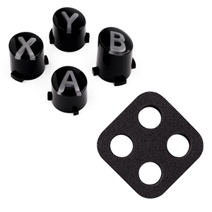 EXtremeRate Boutons d'action classiques gris clair et transparent avec symboles gris foncé, boutons ABXY pour manette Xbox Series X S - Product Image 3