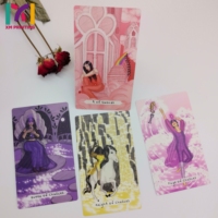 Impression de cartes de tarot personnalisées OEM/ODM en feuille métallisée, jeu de divination à collectionner, boîte de cartes imprimée sur mesure, échantillonnage rapide