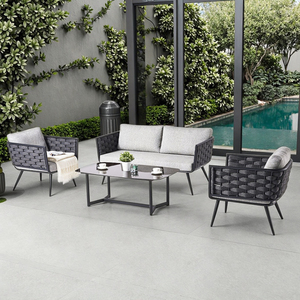 Canapé d'extérieur en corde tressée populaire, mobilier <span class=keywords><strong>de</strong></span> <span class=keywords><strong>jardin</strong></span> <span class=keywords><strong>de</strong></span> luxe - Product Image 1