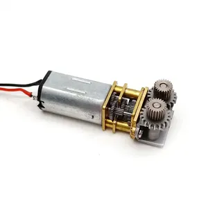 工厂批发迷你齿轮电机2.5V 3V 5V 6V 1Rpm 20 Rpm 300Rpm高扭矩低速刷N20直流电机，带金属变速箱