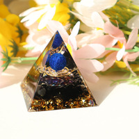 Großhandelspreis Spirituelle Natürliche 5cm Orgon-Quarz-Kristall-Harz-Pyramide Heilkristall zur Reinigung des Magnetfelds