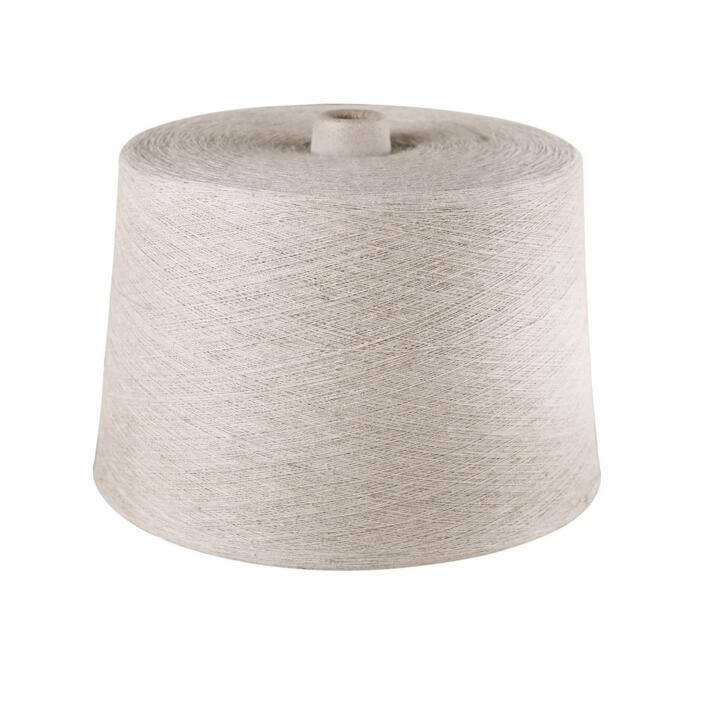 Eco-friendly 55/45 Hemp Cotton Blended 12Nm/2 Soft Knitting Yarn Flame Retardant Anti-Static for Hand Weaving Sewing Knitting