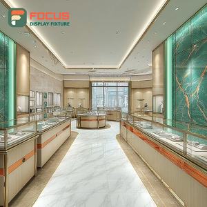 Système de présentation de bijoux de luxe, vitrine en verre pour magasin commercial, surface polie - Product Image 4