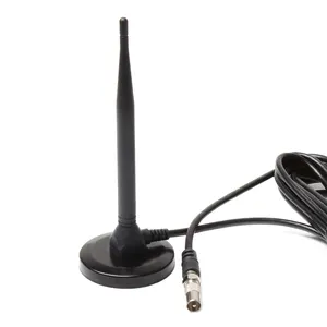 Antena hd com sucção 15dbi, antena interna e magnética de tv para dvb-t tv hdtv, sinal de impulsionador de antena