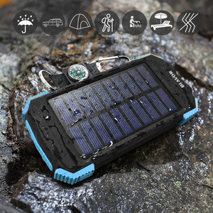 แบตสำรองพลังงานแสงอาทิตย์คุณภาพสูง กันน้ำ ความจุ 10000mAh รองรับ PD20W ชาร์จไร้สายผ่านพอร์ต Type-C ได้รับการรับรองมาตรฐาน CE พร้อมไฟฉาย LED คู่ สำหรับกรณีฉุกเฉิน - Product Image 5