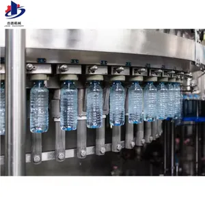 Precio de fábrica Máquina de llenado de agua mineral embotellada 3 en 1 Línea de producción de llenado de agua de tapado de llenado de limpieza