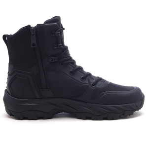 DSF76 <b>Black</b> Outdoor Tactical <b>Boots</b> Mesh Upper Waterproof Hiking <b>Work</b> <b>Boots</b> Durable Rubber Sole All Seasons Use - Product Image 4