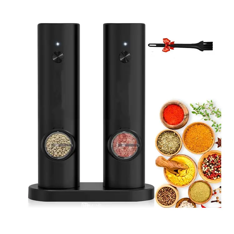 Venda quente NOVA Bateria Gravidade Salt & Pepper Mills Spice Jar Sal Pimenta Grinder Moinho Elétrico Sal E Pimenta Grinder Set