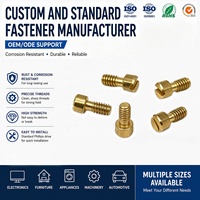 Solid Brass Slotted Cheese Head Machine Screw DIN 84 M2 M3 M4 M5 M6 Cylinder Head Metric Fastener