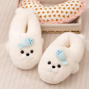 Nuove Popolari Pantofole Natalizie da Interno Regalo Peluche a Forma di Animale Marino Foca per Donne Pantofole Invernali da Esterno - Product Image 2