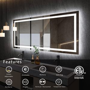 Specchio da bagno a <span class=keywords><strong>Led</strong></span> con luce a <span class=keywords><strong>LED</strong></span> Extra Large specchio per il trucco a <span class=keywords><strong>Led</strong></span> <span class=keywords><strong>Led</strong></span> per specchio deappannante dimmerabile - Product Image 3