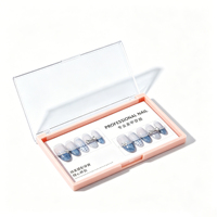 Nouvelle mode, boîte d'emballage pour ongles press-on de haute qualité, personnalisation, ongles artificiels, boîte pour ongles press-on