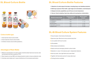교류 완전히 자동화된 unbilical 코드 소아과 혐기성 500ml 혈액 문화 병 병 30ml 기계 체계 32 64 128 조금 - Product Image 2
