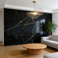 Panel de Pared Brillante Moderno y Flexible para Hoteles, Revestimiento Decorativo de PVC con Acabado Mármol de Alto Brillo, Insonorizante para Gimnasio, Baño y Sala de Estar