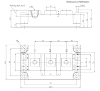 Module de transistor IGBT GD300HFX170C2S 1700V 300A pour onduleur UPS, convertisseur AC/DC, modules semi-conducteurs discrets