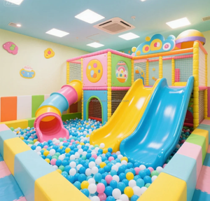 Marco de escalada suave para juegos de interior de nuevo diseño con rampa de escalada para juegos de niños en casa o parque de atracciones - Product Image 4