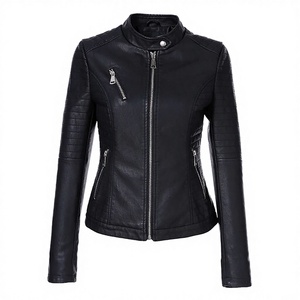 Chaqueta vaquera con logo para mujer, venta al por mayor de fábrica, con cremallera, lavada, ecológica, cortavientos, transpirable, estilo blusón, holgada, fina, para primavera y otoño. - Product Image 2