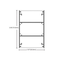 Profilé LED rond en aluminium suspendu avec bande LED diffuseur PC, nouveau design, diamètre 30 mm, 60 mm, 120 mm