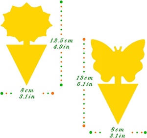 Custom Shape Irregular Sticky Traps, Pet &amp; Child Safe Gnat <strong>Killer</strong> for Houseplants, Vegetables &amp; Fruit <strong>Trees</strong> - Product Image 2