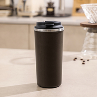 Mug de bureau en acier inoxydable, vente en gros, anti-chute, anti-fuite, base à ventouse, tasse à eau de bureau anti-déversement, cadeau promotionnel